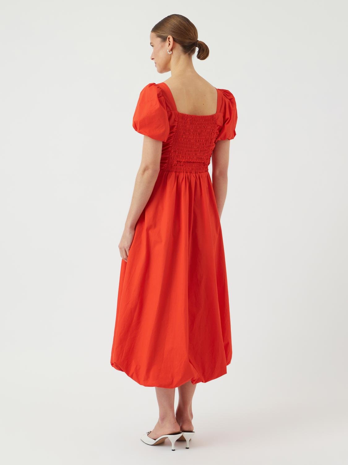 YASRIVANNA Short Dress - Cherry Tomato - VERO MODA & VILA Bergvik